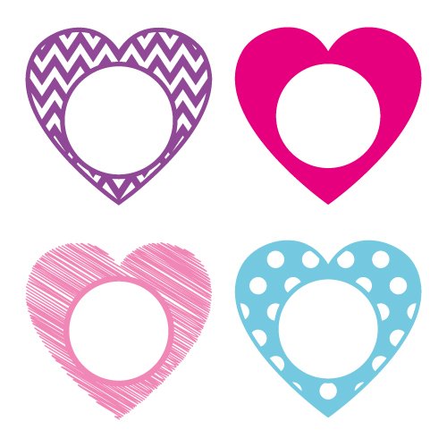 Free heart monogram frame at www.freesvgdesigns.com. FREE downloads includes SVG, EPS, PNG and DXF files for personal cutting projects. Free vector / printable / free svg images for cricut 