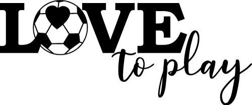 Love to Play Soccer SVG