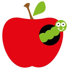 Apple with Caterpillar 192