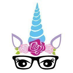 Free svg cut file unicorn with glasses. FREE downloads includes SVG, EPS, PNG and DXF files for personal cutting projects. Free vector / printable / free svg images for cricut