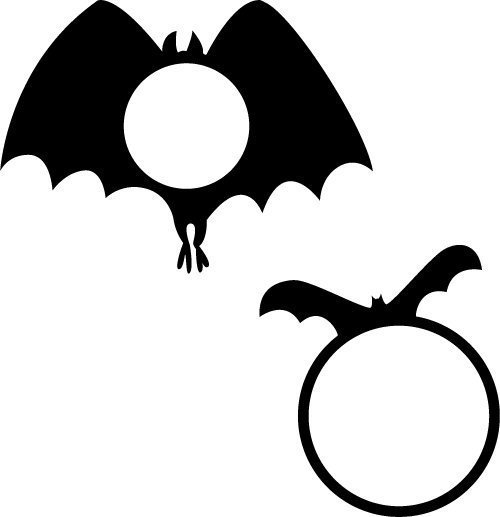 Free bat monogram frame at www.freesvgdesigns.com. FREE downloads includes SVG, EPS, PNG and DXF files for personal cutting projects. Free vector / printable / free svg images for cricut 