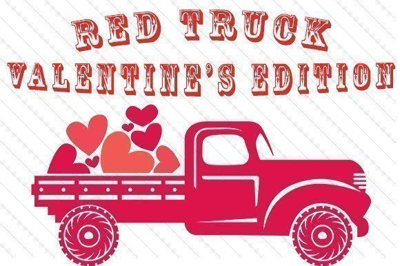 Red Valentines Truck