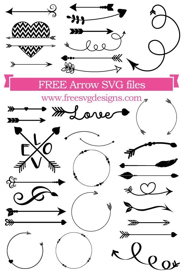 Free Arrows SVG cut file - FREE design downloads for your cutting projects!