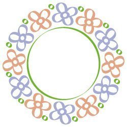 Floral Monogram Frame 667