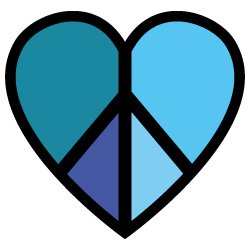 Peace Love Heart 668