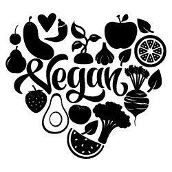 Vegan Heart (1 color) Free SVG Files – 837