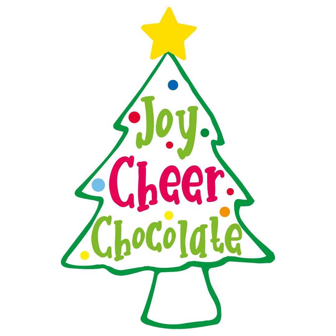 Quote Joy Cheer Chocolate Christmas Tree Free SVG Files 1150