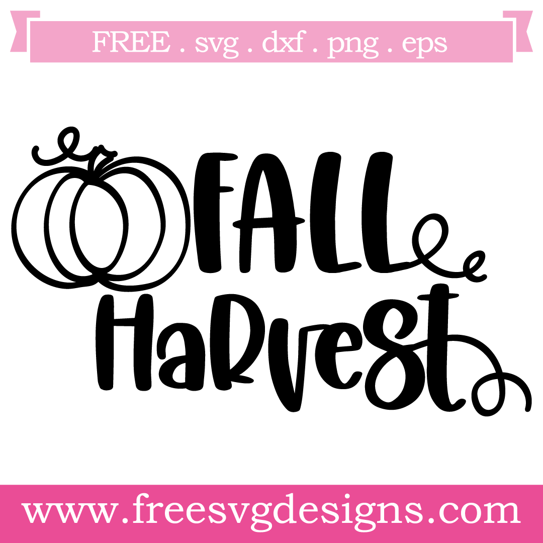 Fall Harvest Pumpkin Free SVG Files