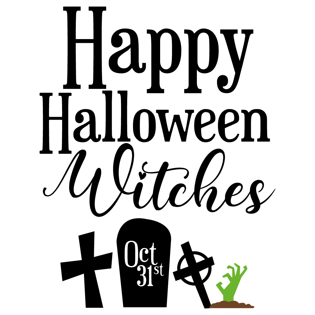 Happy Halloween Witches Free SVG Files 1445