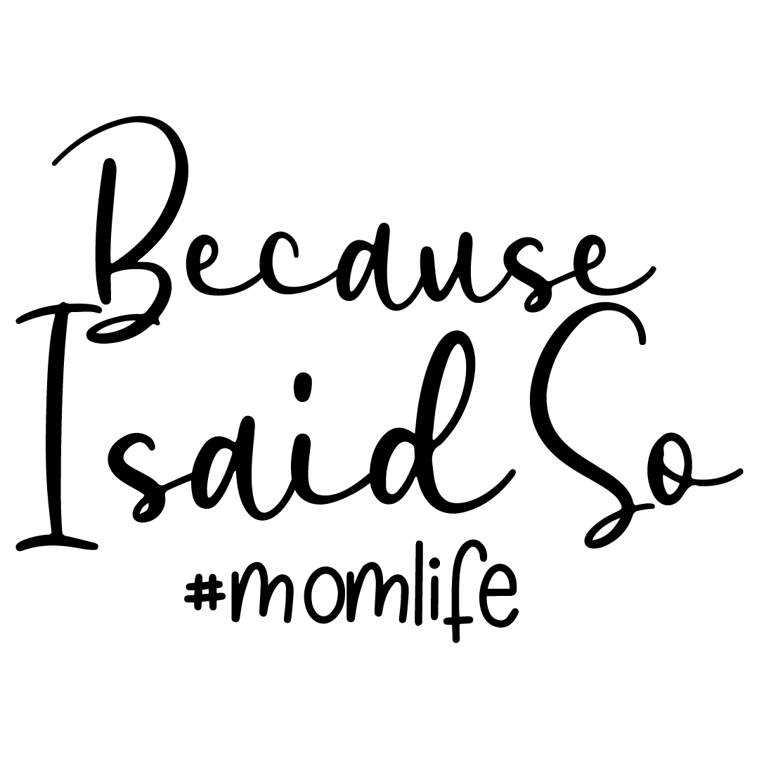 Because I Said So Momlife Free SVG Files 1600