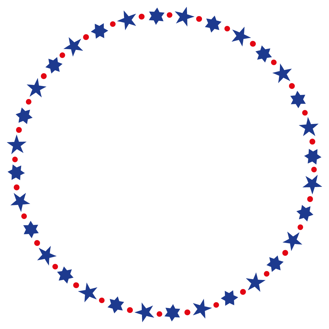 Stars Circles Monogram Frame Free SVG Files