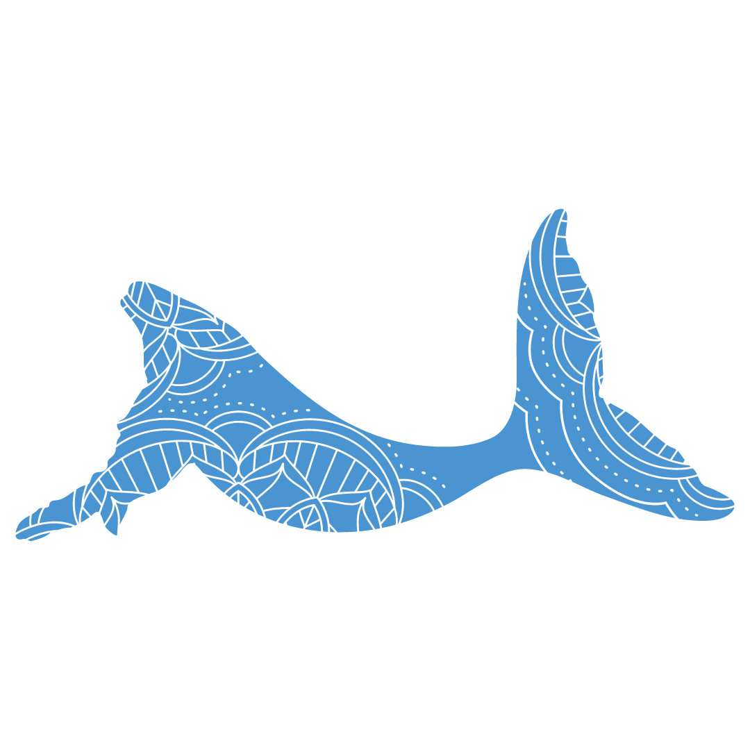Mandala Boho Whale Silhouette Free SVG Files