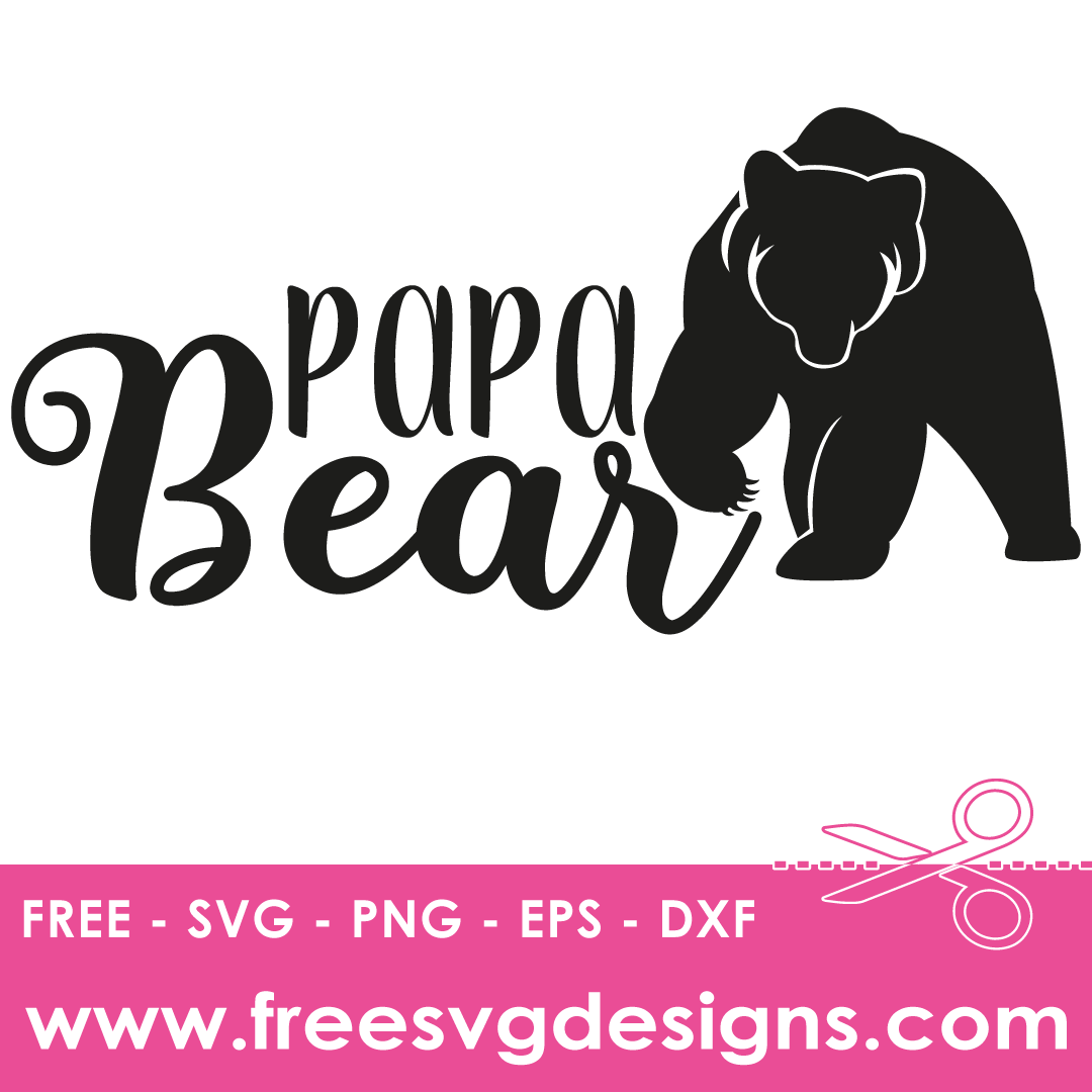 Papa Bear Free SVG Files