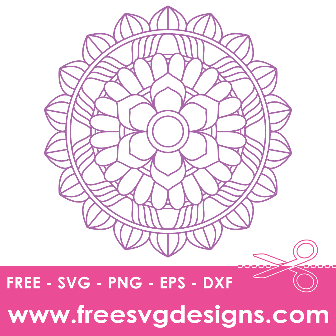 Floral Mandala Free SVG Files