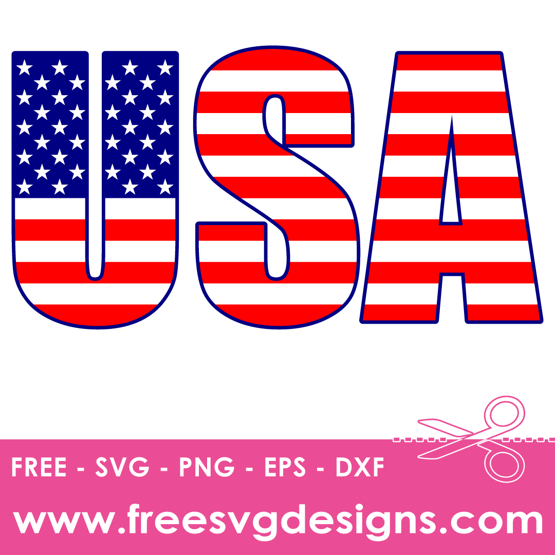 USA American Flag Independence Day Free SVG Files