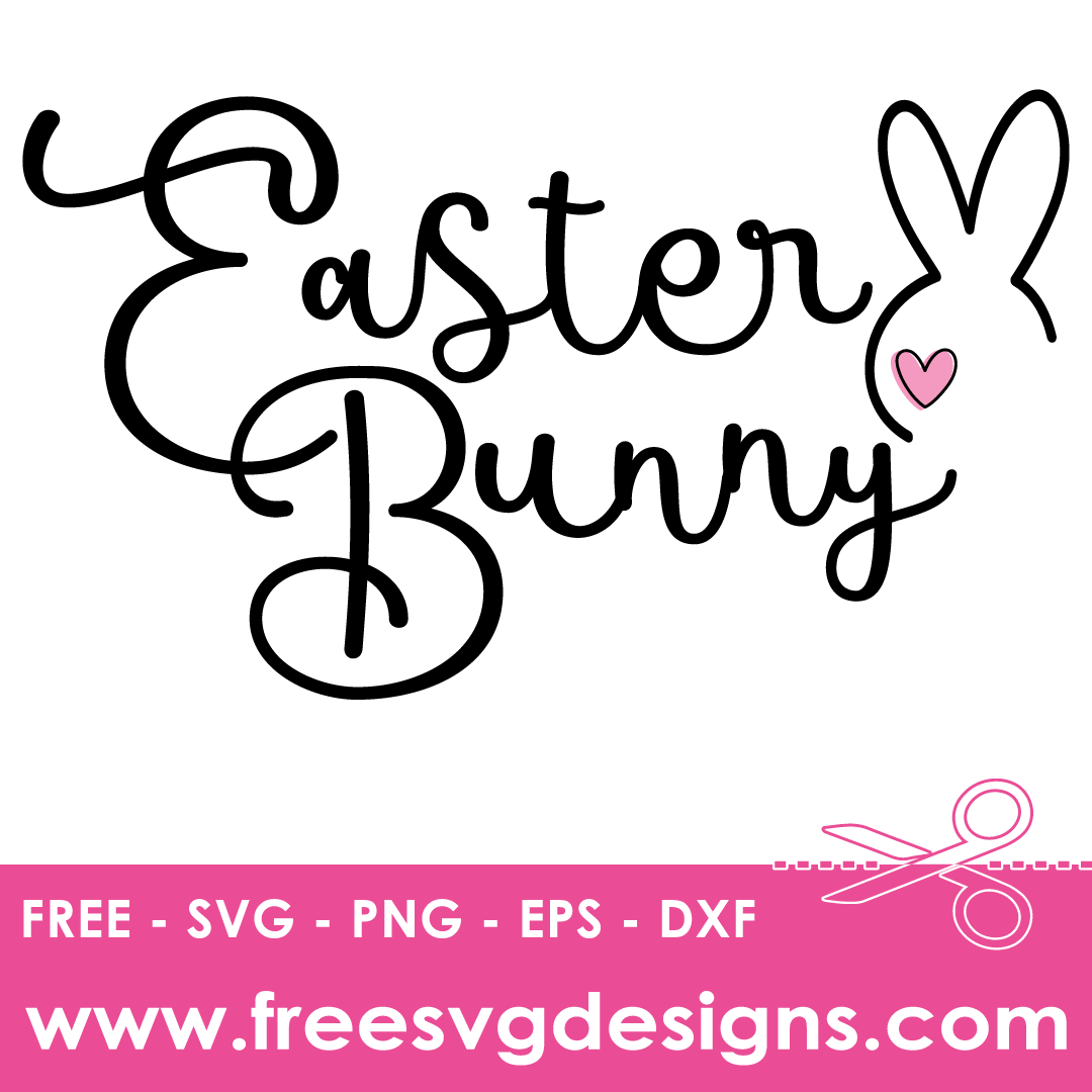 Easter Bunny Free SVG Files 2089