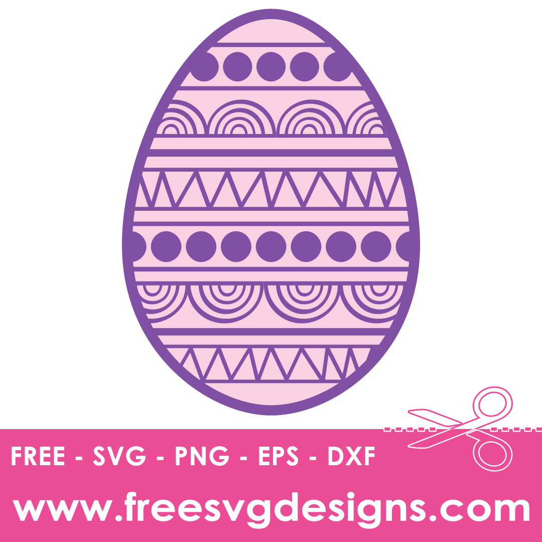 Chevron Spotty Easter Egg – FREE SVG Files 2095