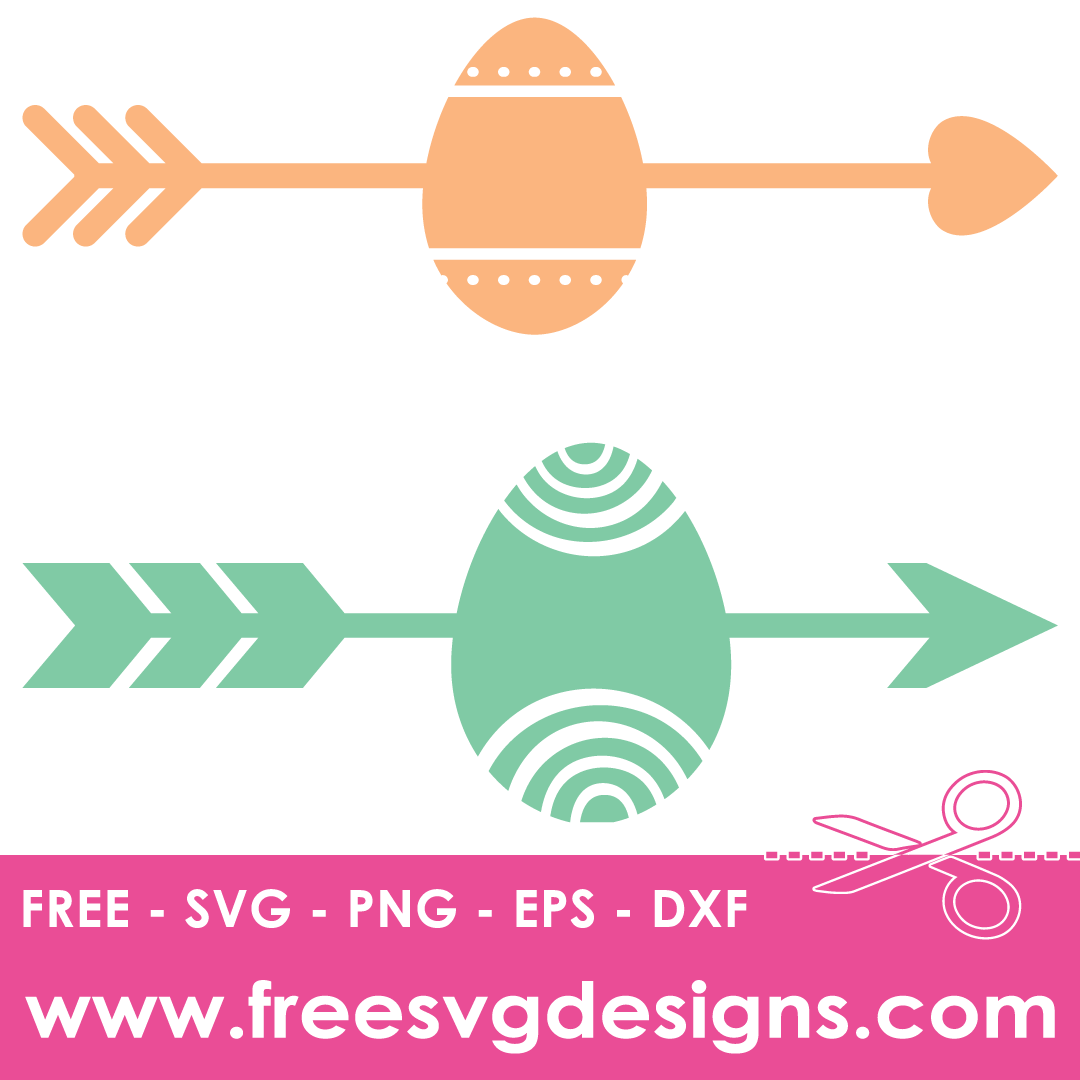 Easter Egg Arrows Free SVG Files
