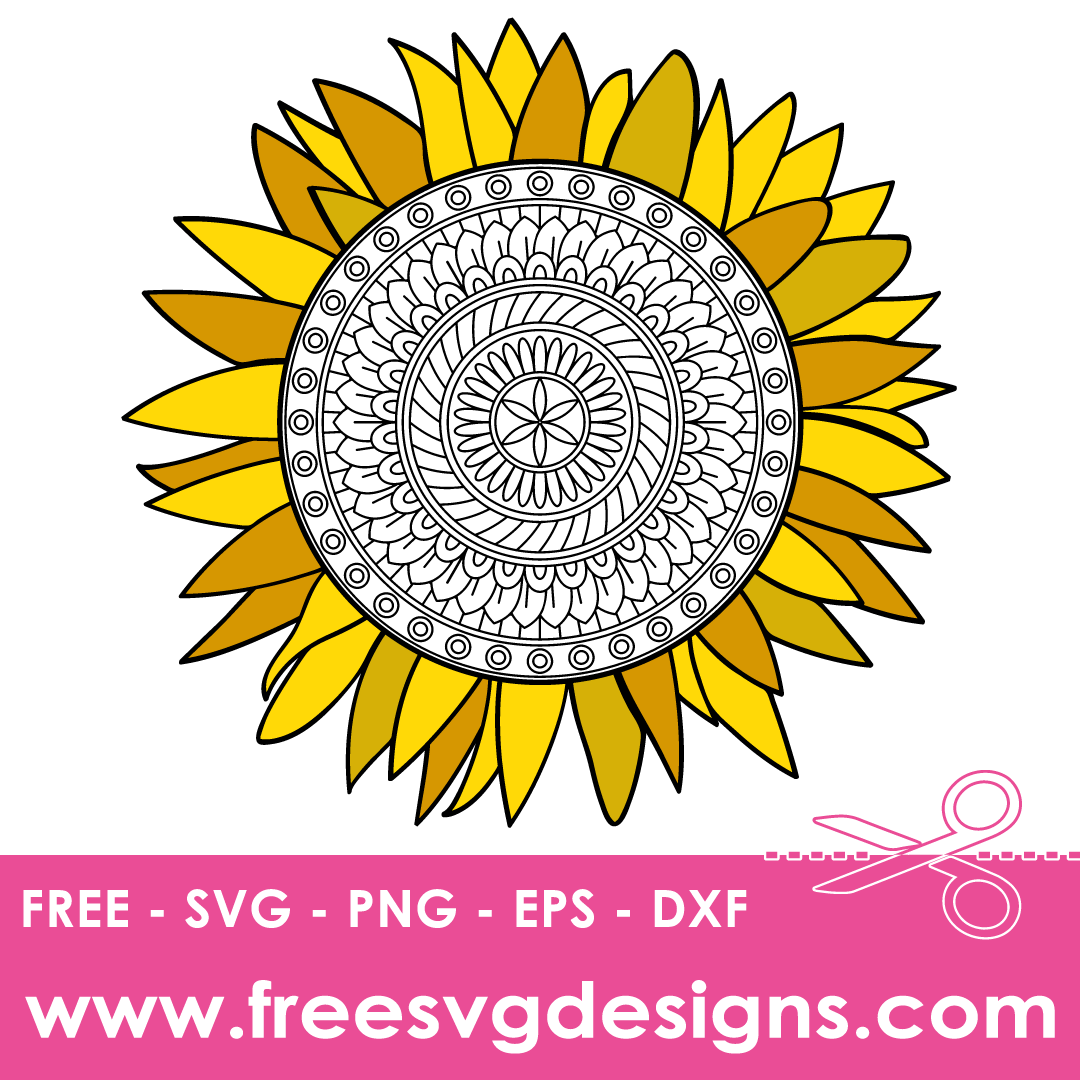 Sunflower Mandala – FREE SVG Files 2126