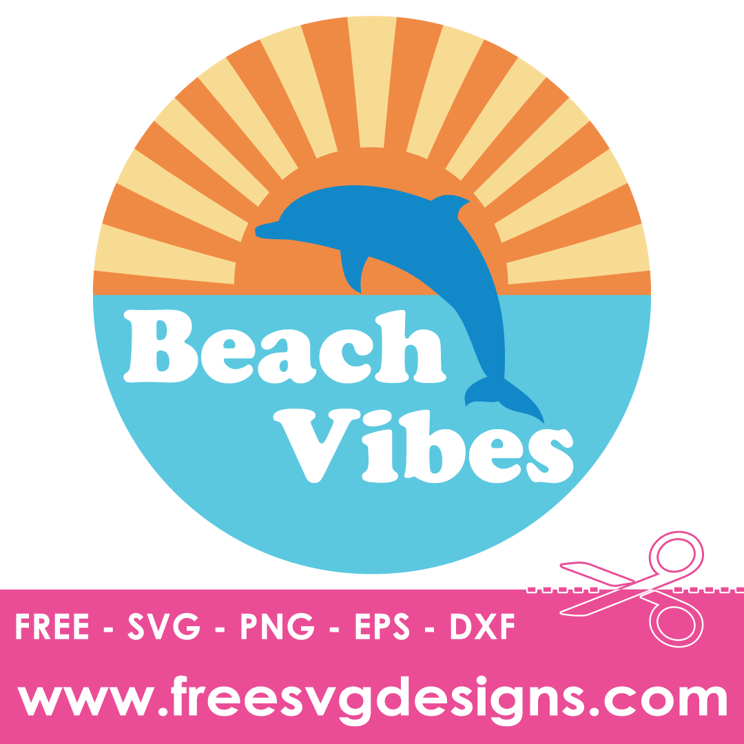 Summer Quote Beach Vibes Free SVG Files