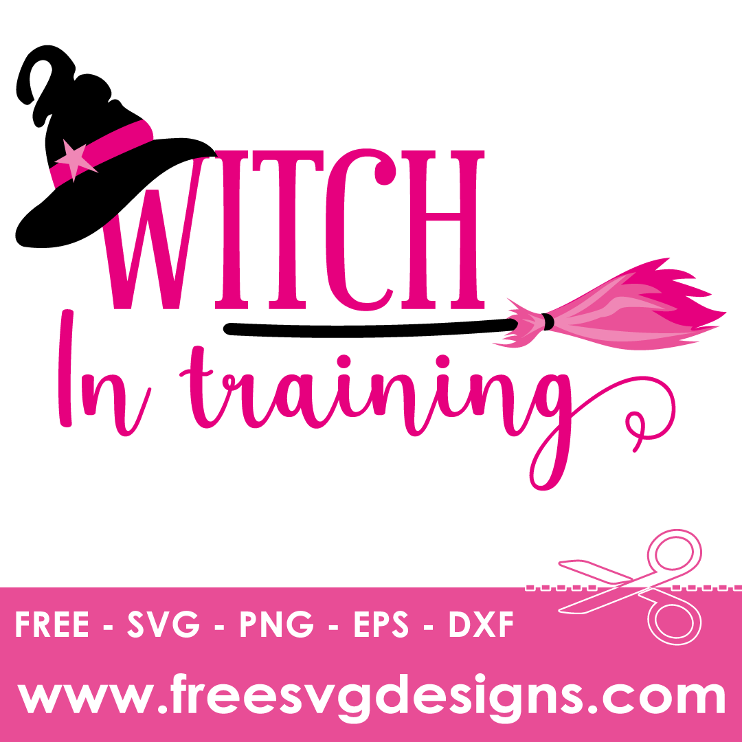 Halloween Witch In Training Free SVG Files