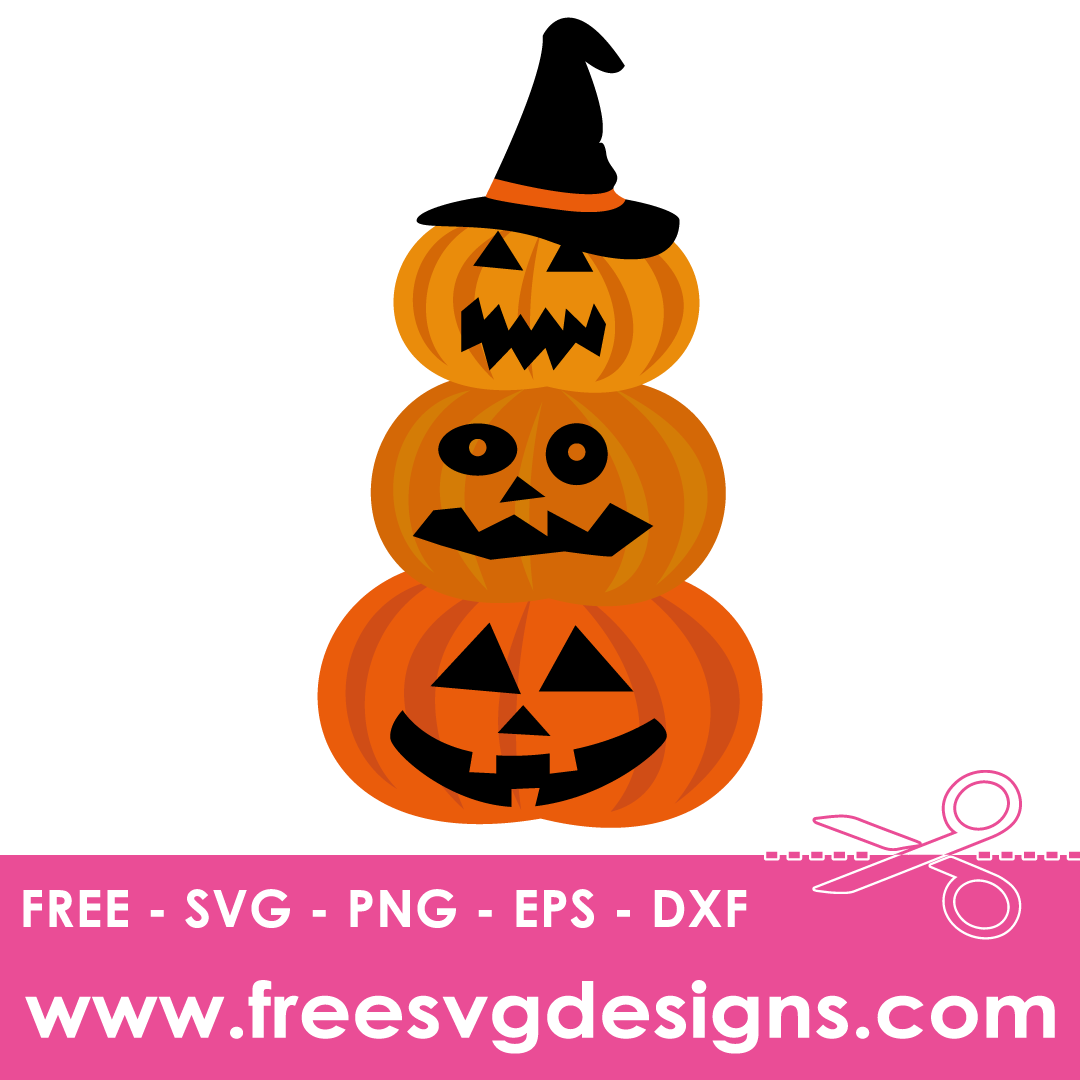 Halloween Pumpkins Witches Hat – FREE SVG Files 1832