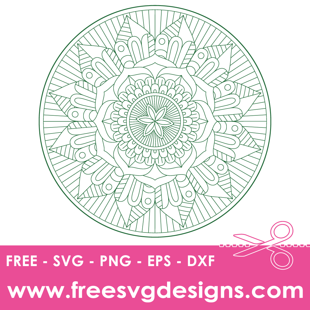 Peacock Mandala – FREE SVG Files 1886