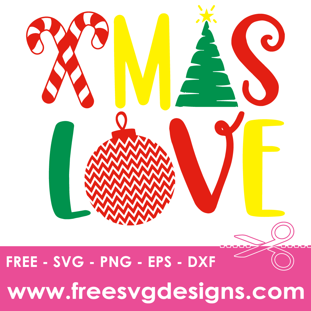 Christmas Love – FREE SVG Files 1908