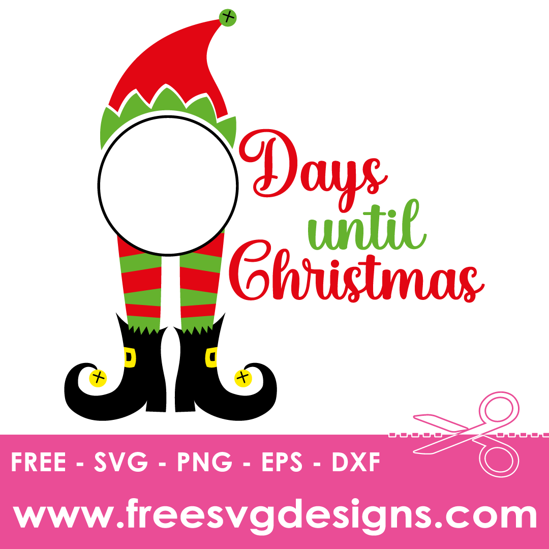 Elf Frame Days Until Christmas – FREE SVG Files 1917