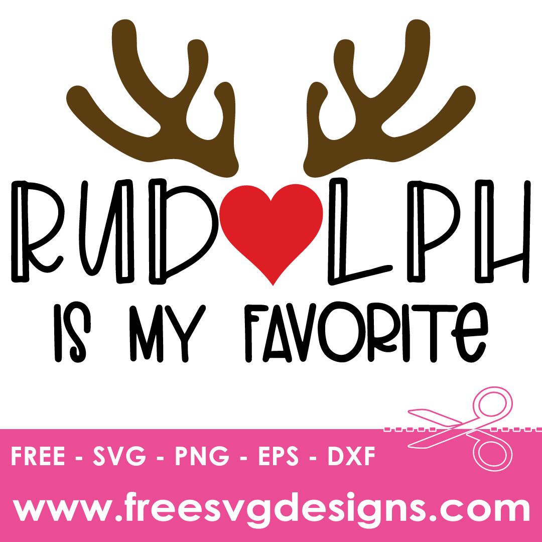 Christmas Rudolph Is My Favorite – FREE SVG Files 1937