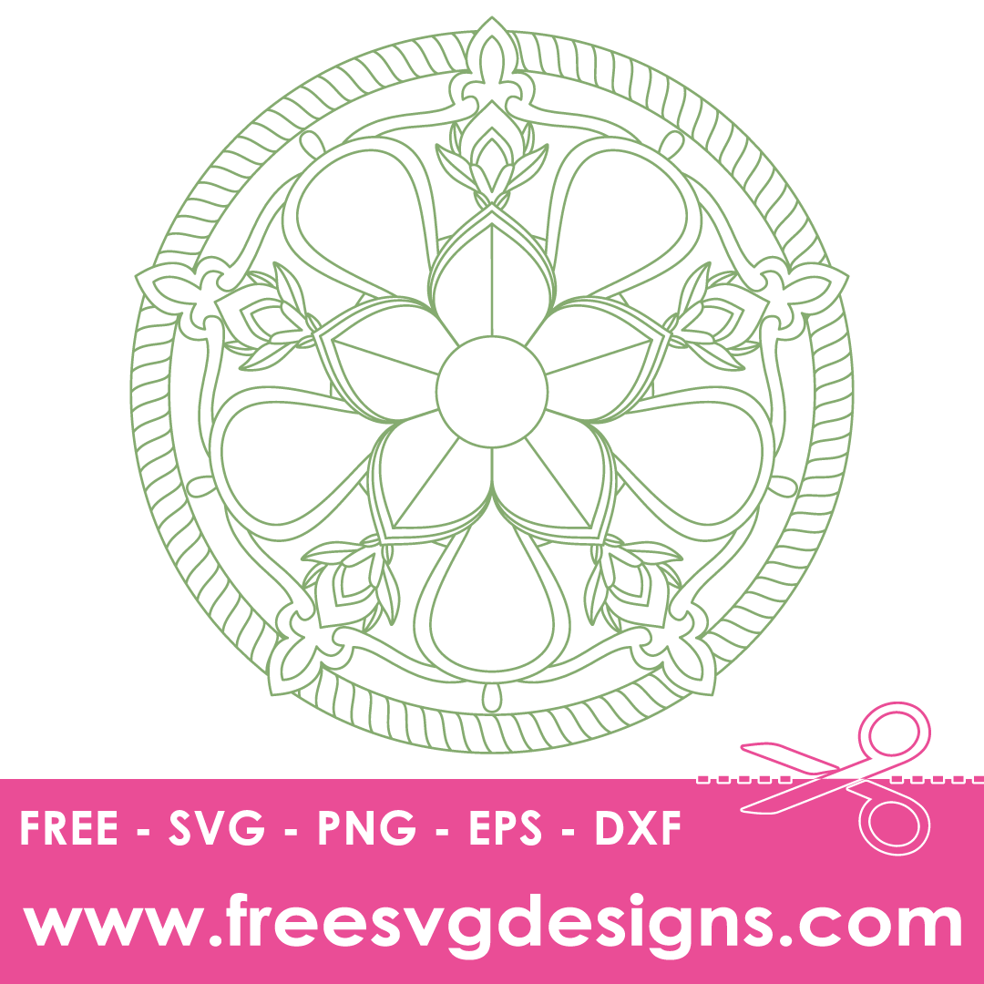 Floral Mandala – FREE SVG Files 1956