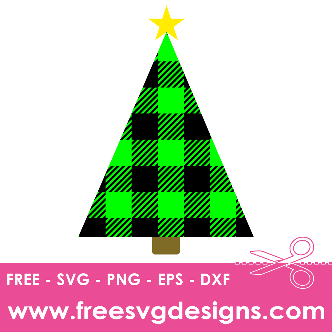 Buffalo Plaid Christmas Tree – FREE SVG Files 1966
