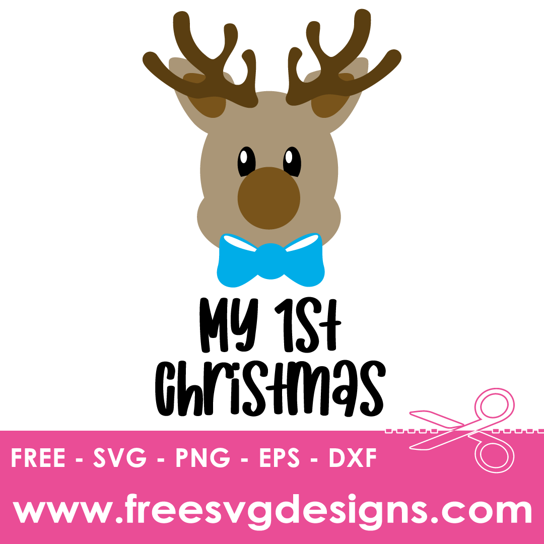 Reindeer My 1st Christmas – FREE SVG Files 1968