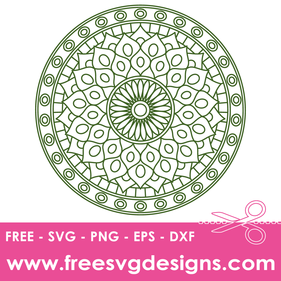 Floral Mandala – FREE SVG Files 1991