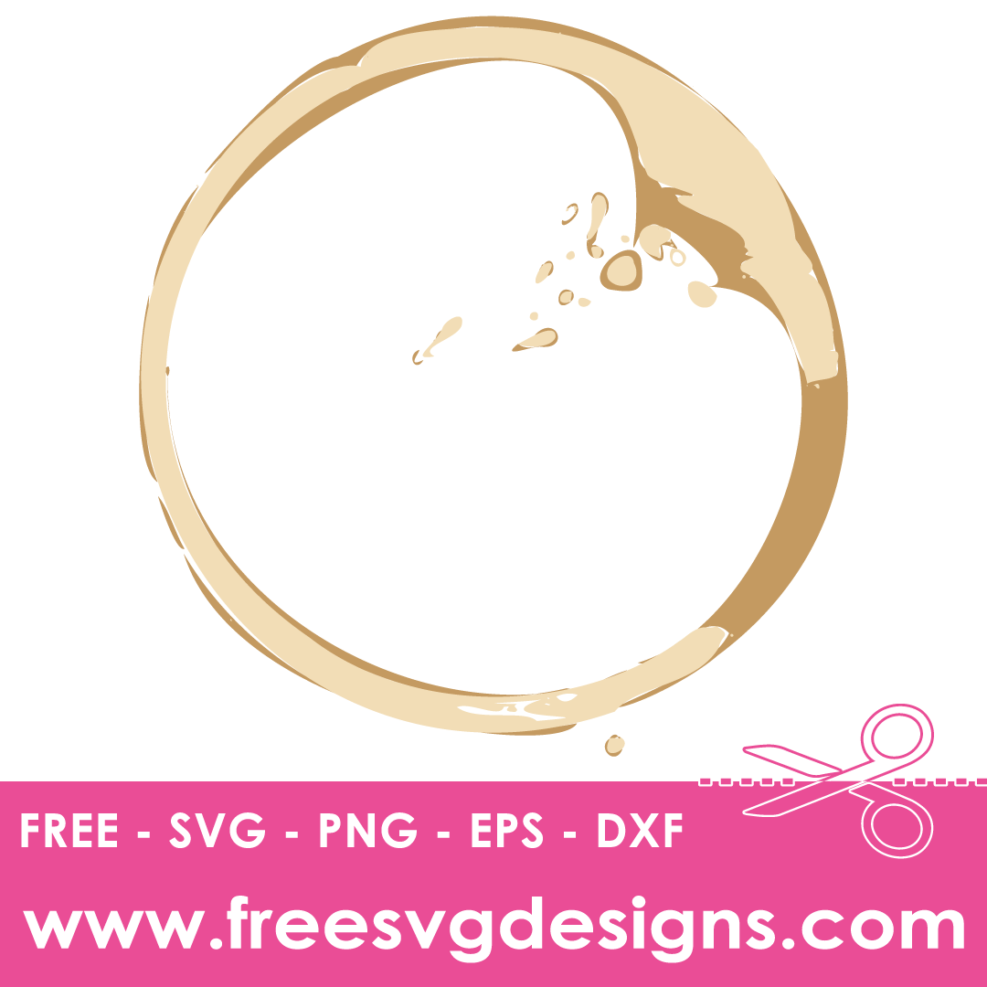 Coffee Cup Ring Stain – FREE SVG Files 1998