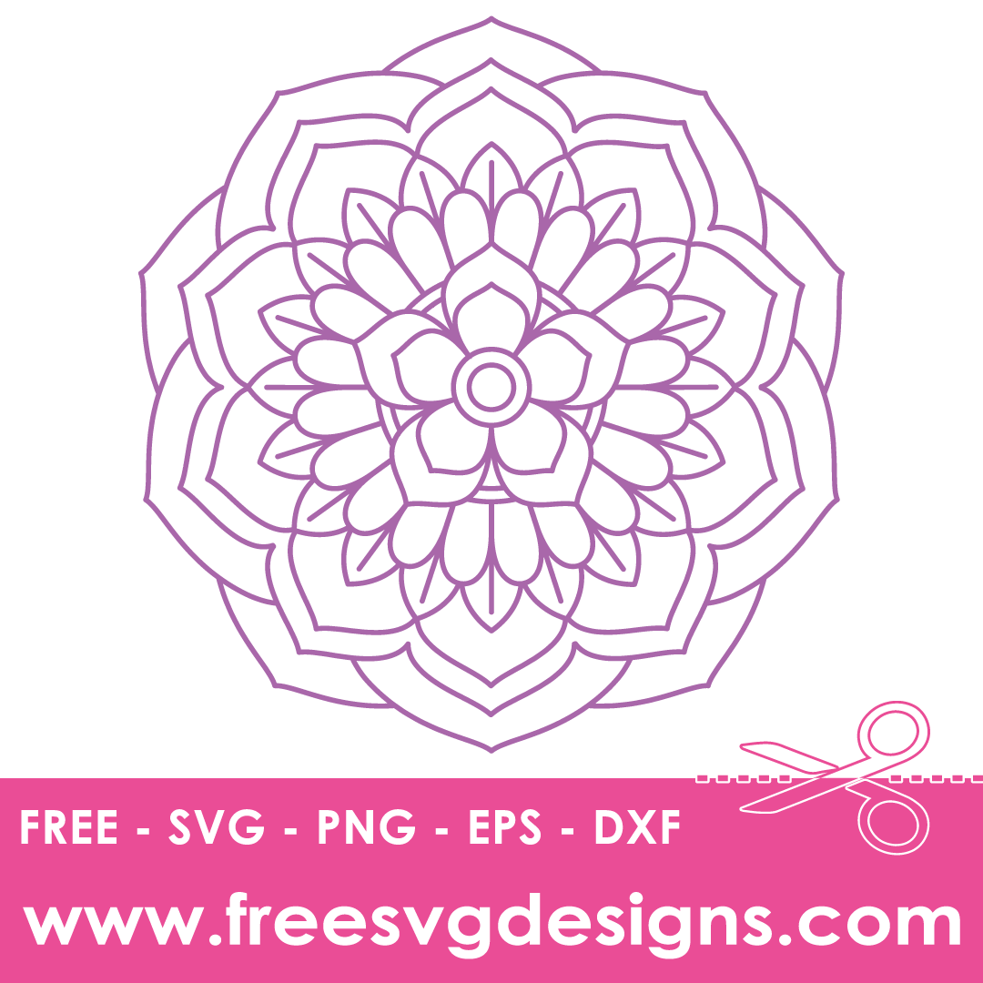 Lotus Mandala Free SVG Files