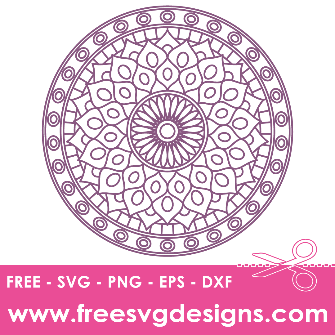 Round Mandala – FREE SVG Files 2048
