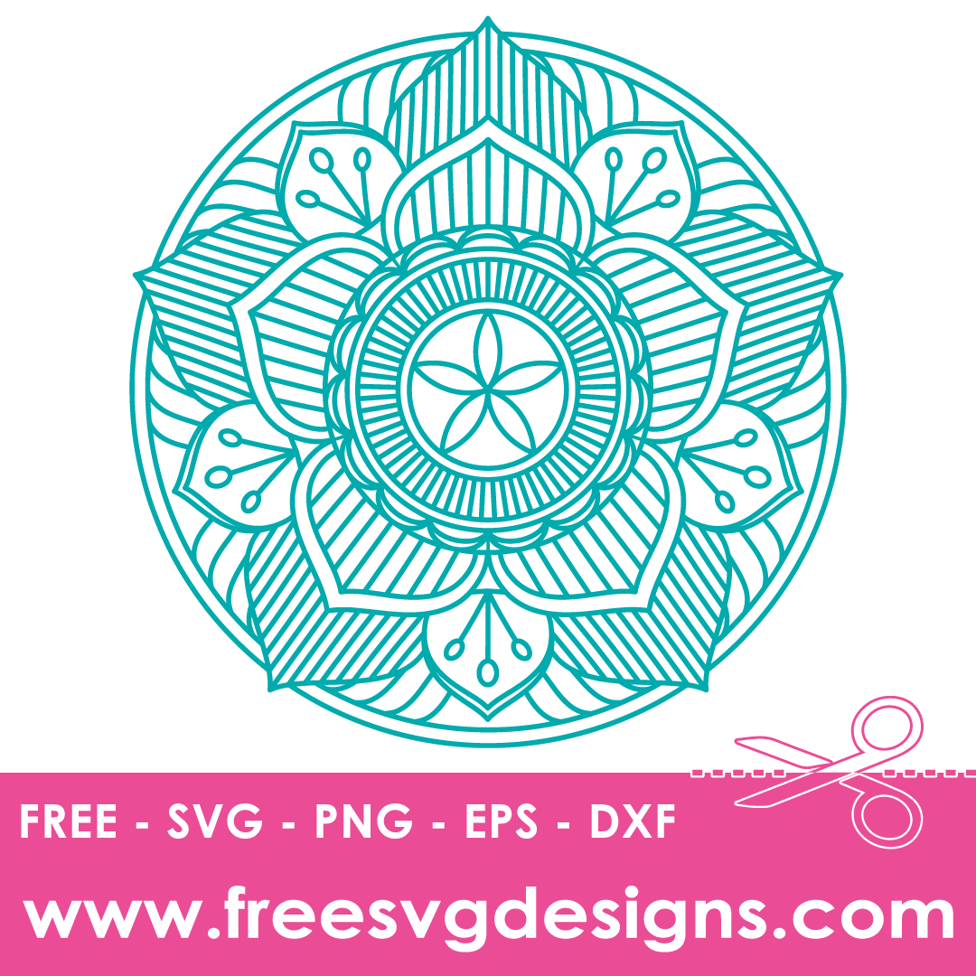 Lotus Mandala – FREE SVG Files 2049