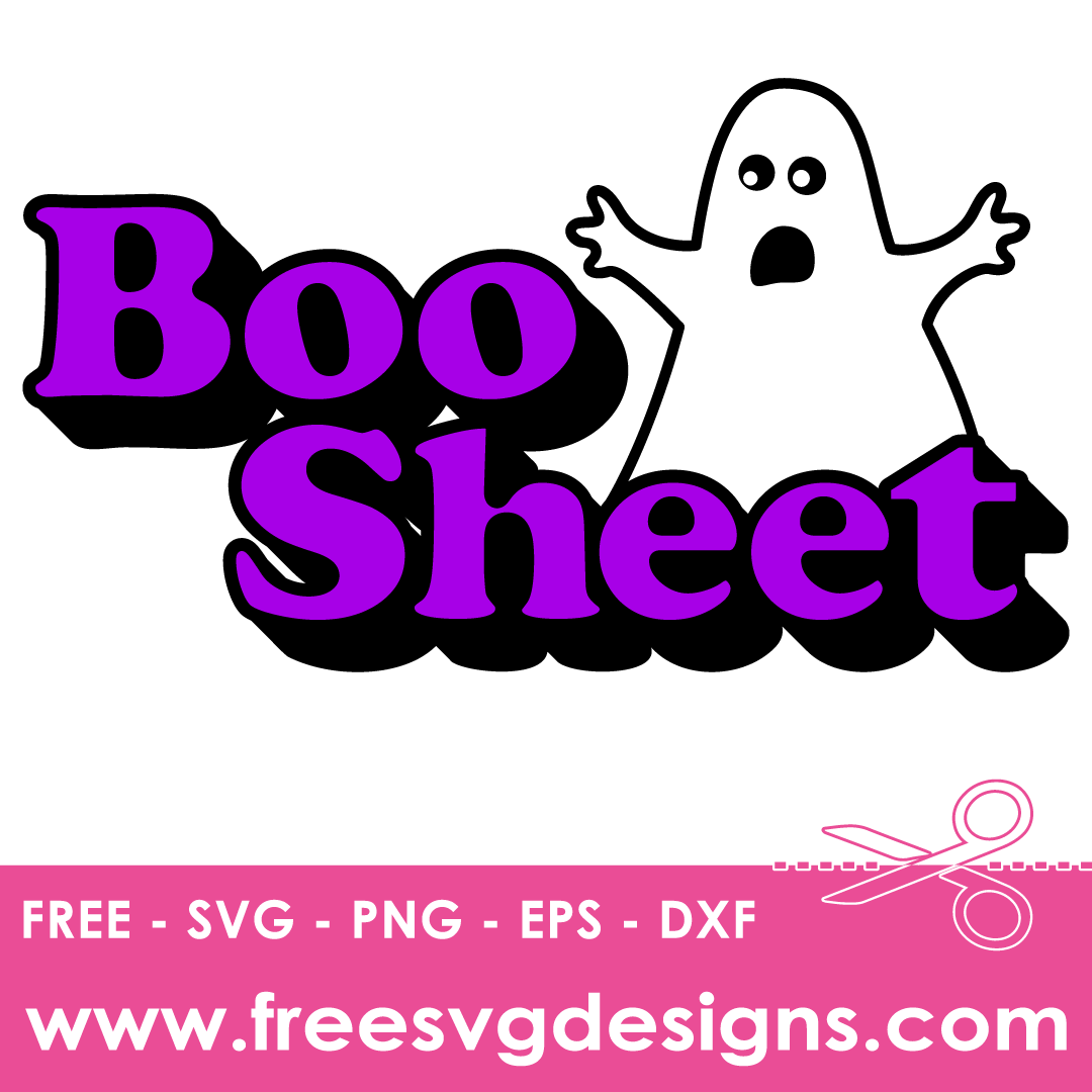 Halloween Boo Sheet – FREE SVG Files 2380