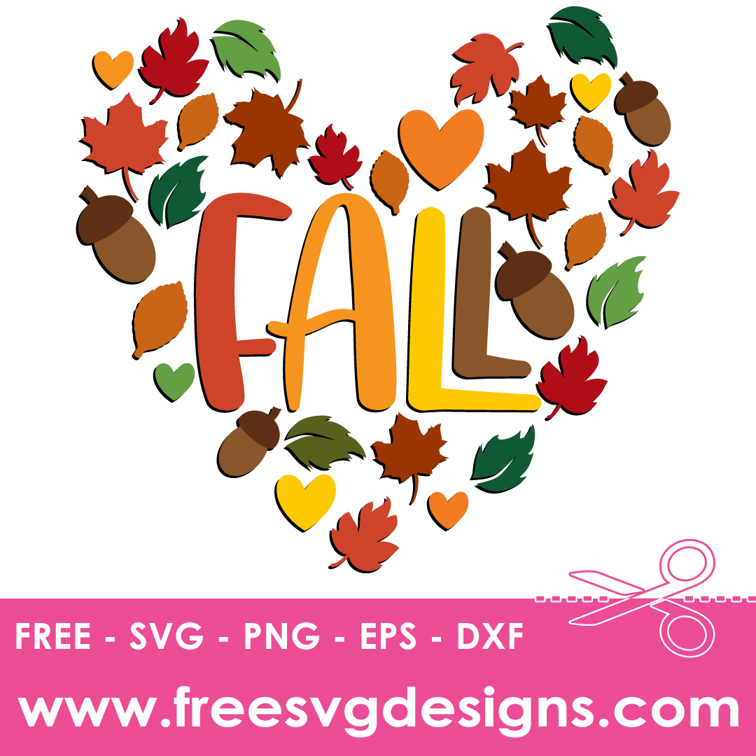 Fall Love Heart – FREE SVG Files 1790