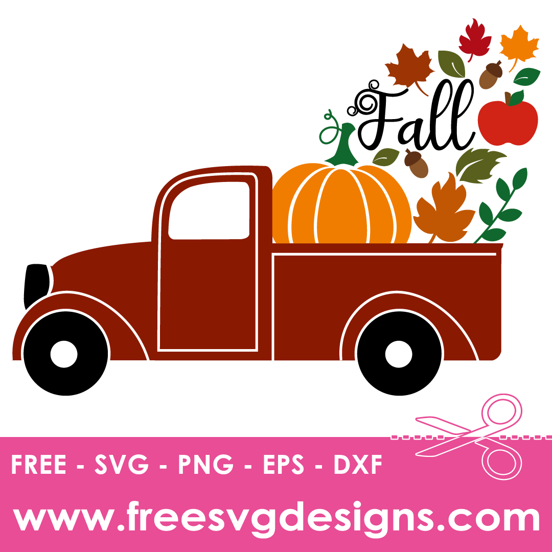 Quote Fall Pick Up Truck Free SVG Files