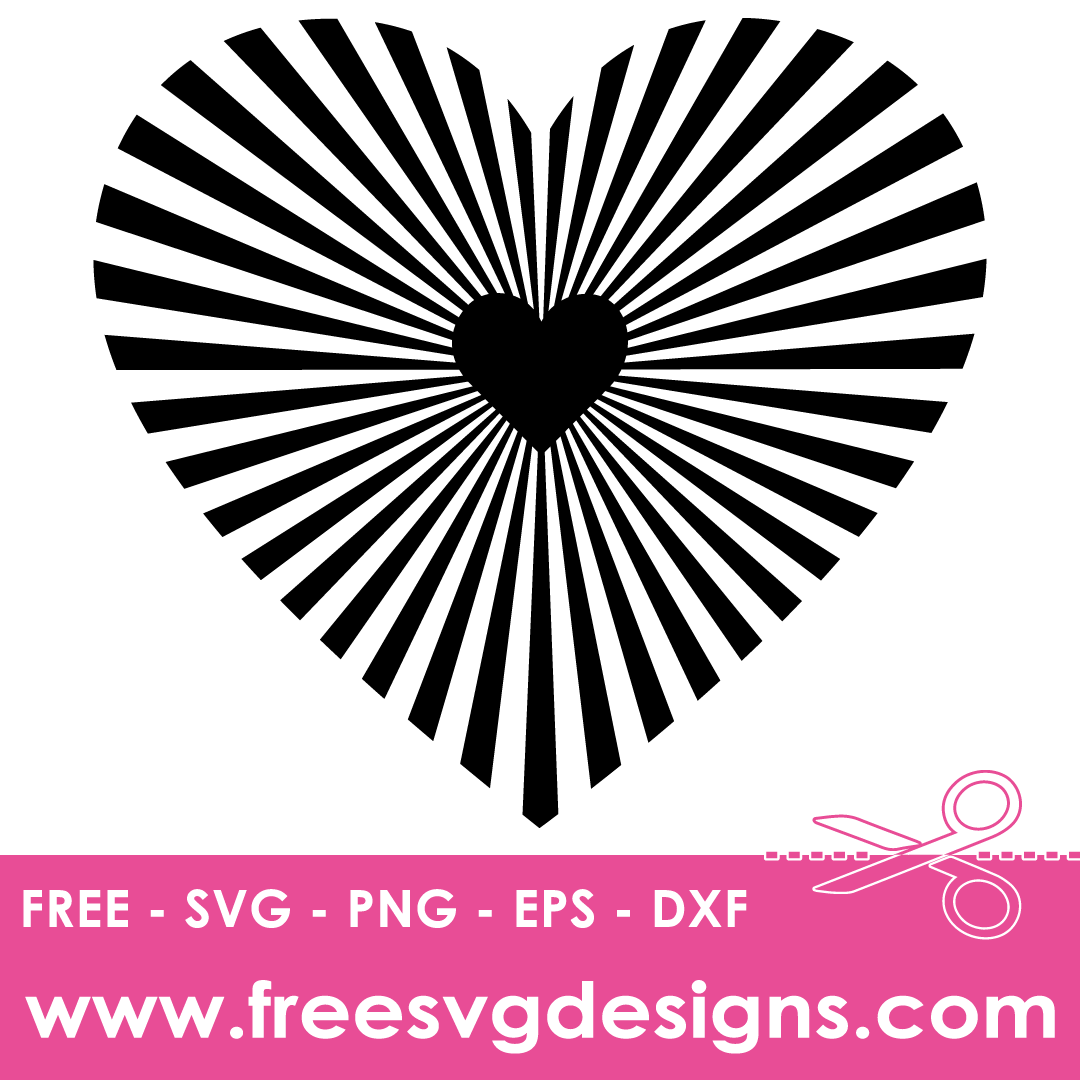 Valentines Love Heart Free SVG Files