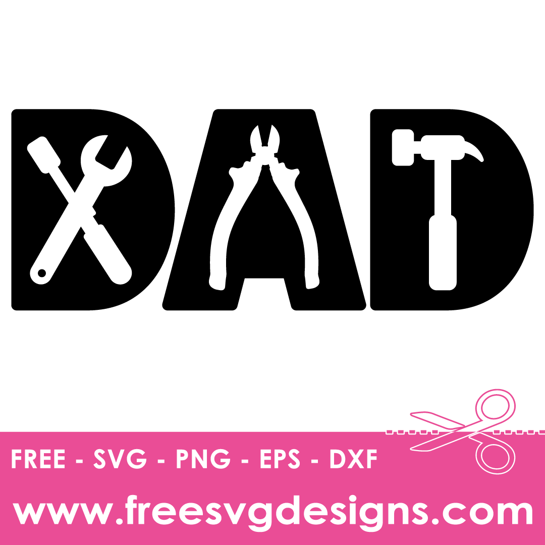 Fathers Day Tools Free SVG Cut Files 2593