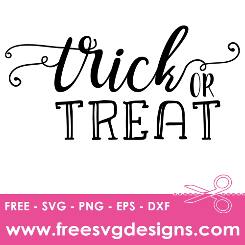 Trick Or Treat Halloween Free SVG Files