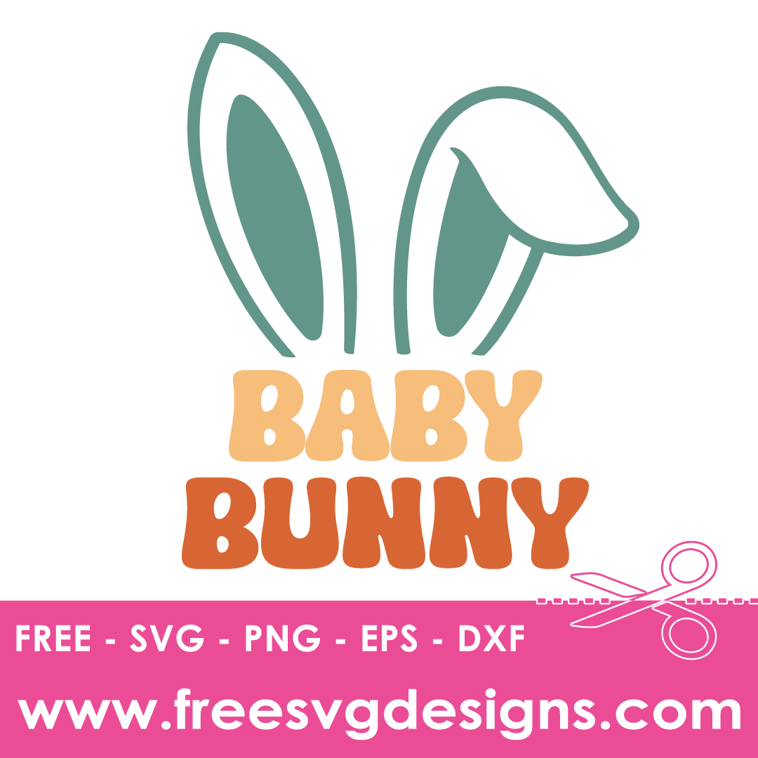 Easter Baby Bunny Free SVG Cut Files 2686