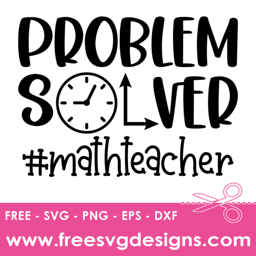 Math teacher SVG
