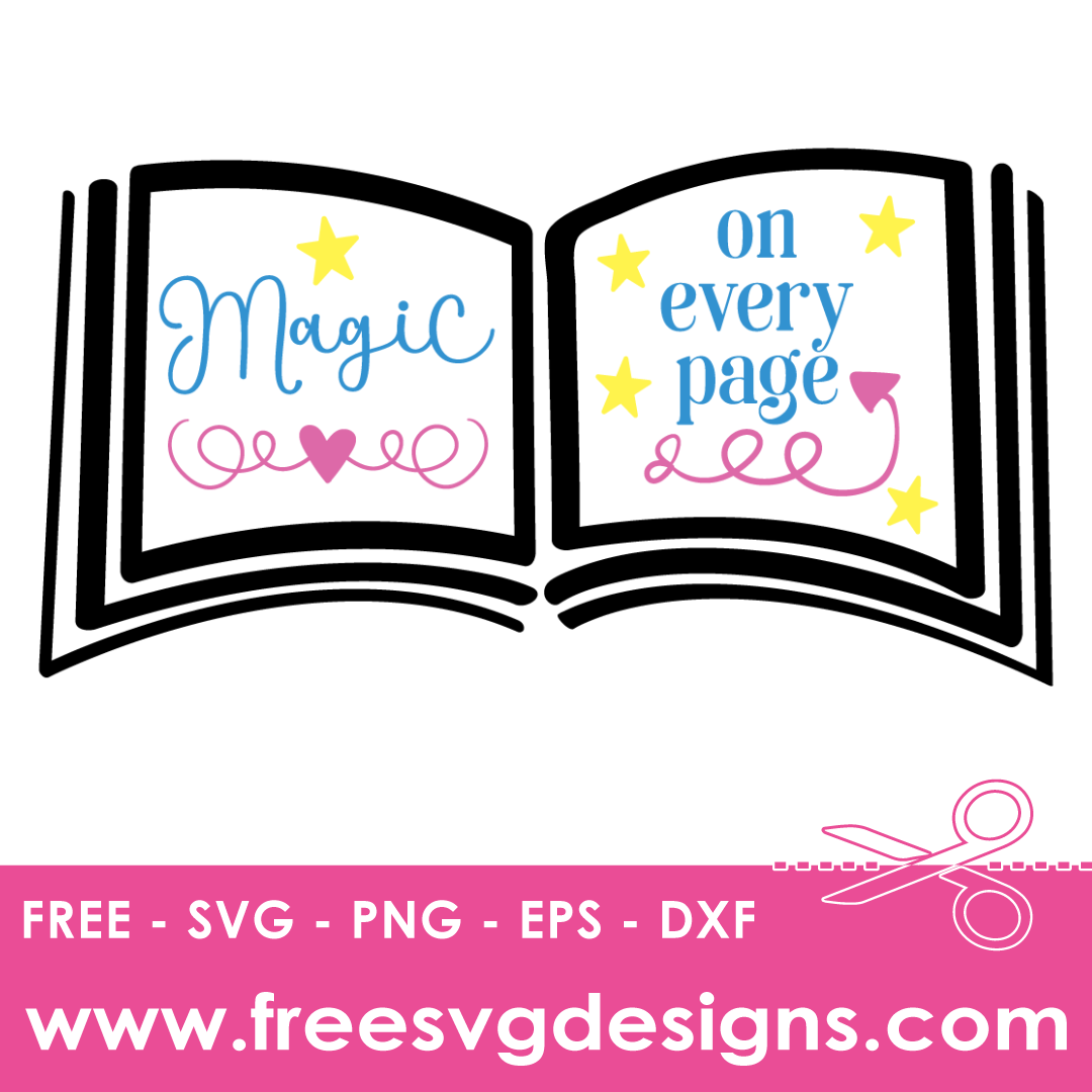 Magic On Every Page Free SVG Files 1694