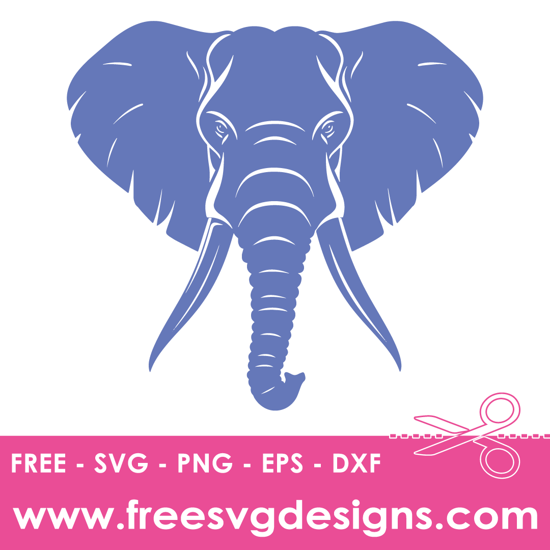 Elephant Silhouette Free SVG Cut Files 2788