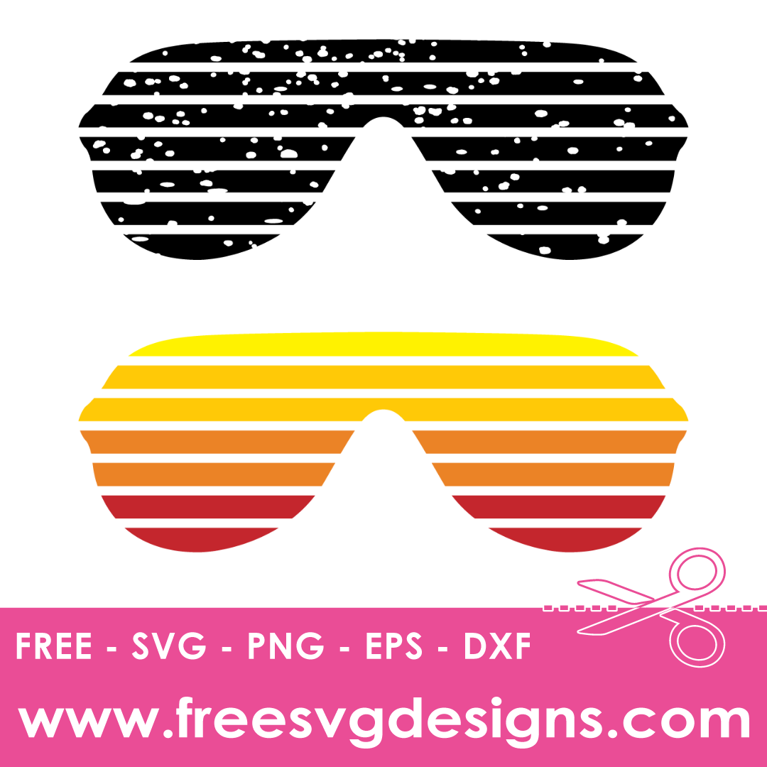 Sunglasses Shades Free SVG Files 1714
