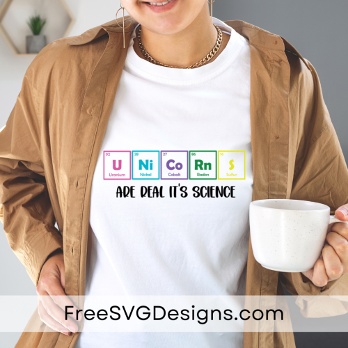 Unicorn SVG design on tshirt